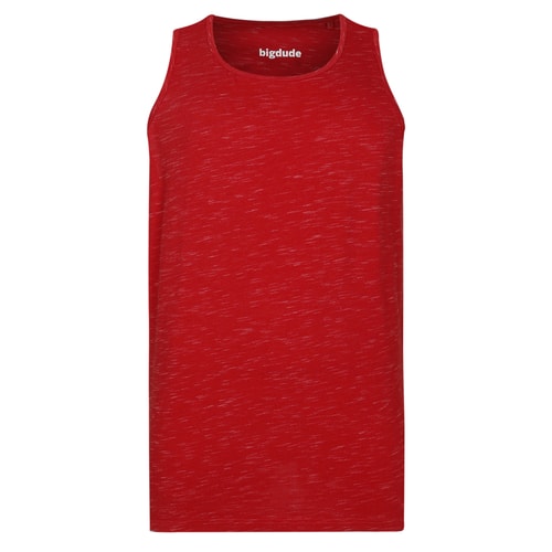 Bigdude Inkjet Marl Vest Pepper Red